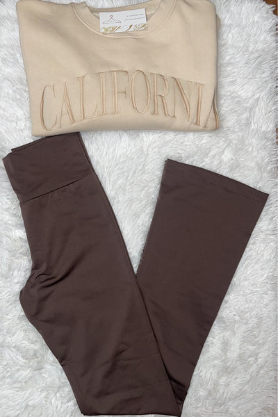 Cocoa flare leggings