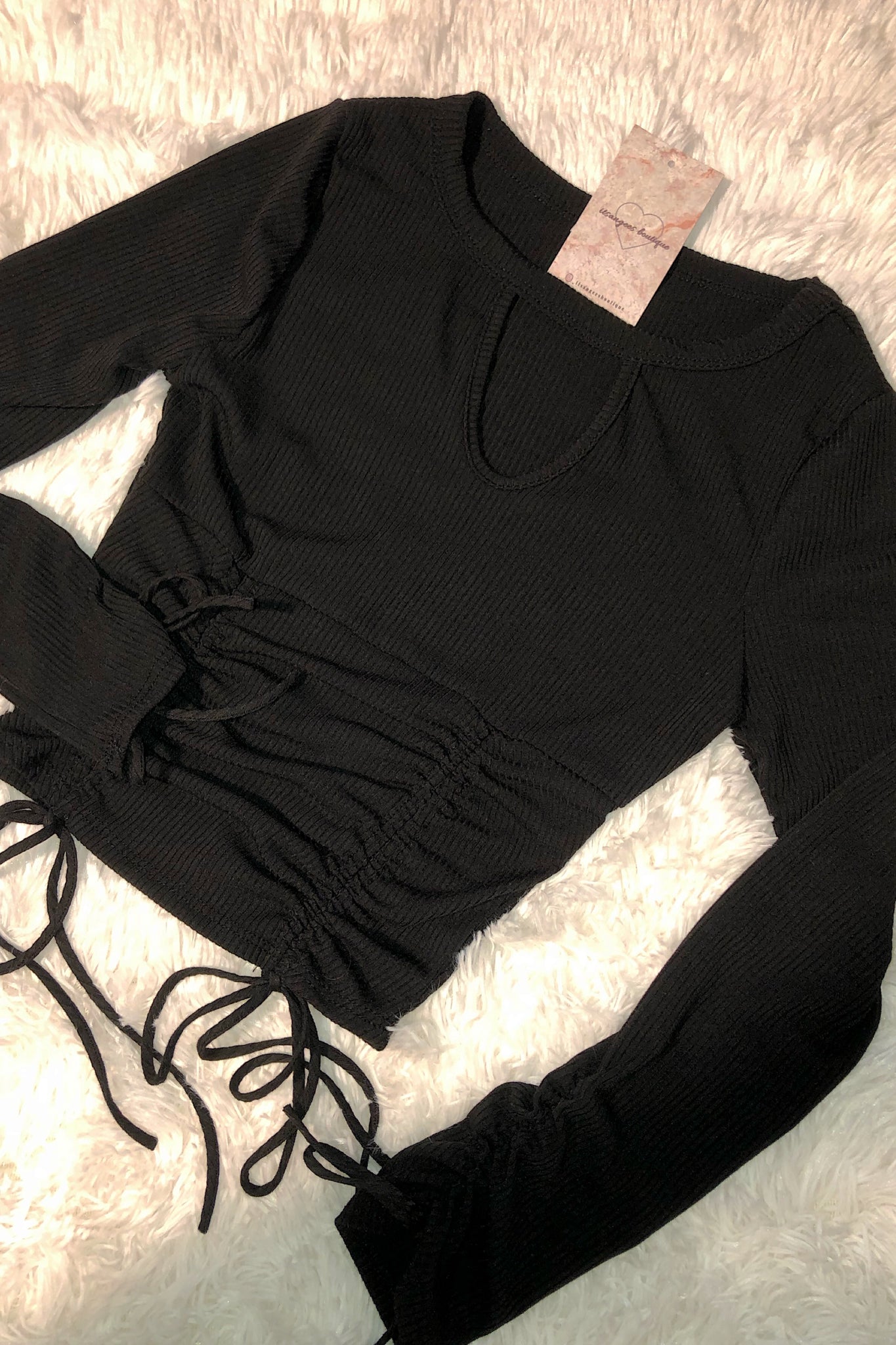 Cut It Out Ruched Top