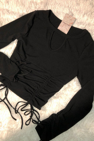 Cut It Out Ruched Top